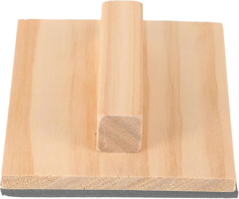 مكشطة إسفنجية بمقبض خشبي 10X10 سم لفن الجدار DIY تطبيق سلس للداخل والخارج - Image 1